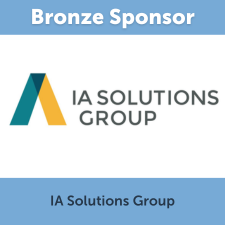 The logo for IA Solutions Group with the words "Bronze Sponsor."