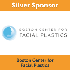 The logo for the Boston Center for Facial Plastics with the words "Silver Sponsor."