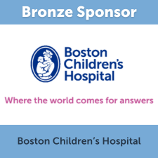 The logo for Boston Children's Hospital with the words "Bronze Sponsor."