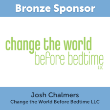 The words "Change the World Before Bedtime" and "Bronze Sponsor."